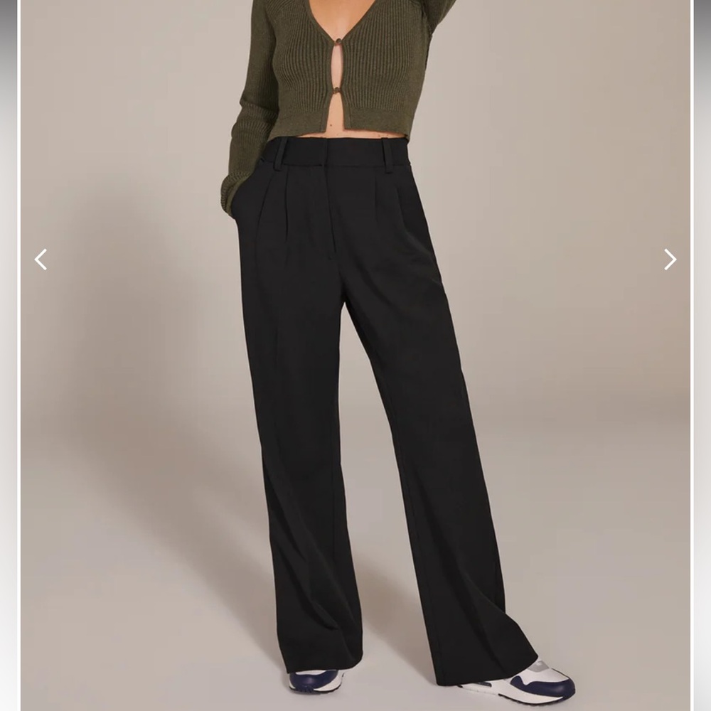 Favorite Daughter Black Wide Leg Pants